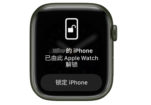 小金苹果手机维修分享用 AppleWatch 解锁配备面容 ID 的 iPhone方法 