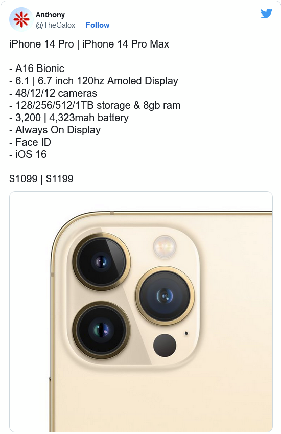 小金苹果14维修分享iPhone 14全系涨价 