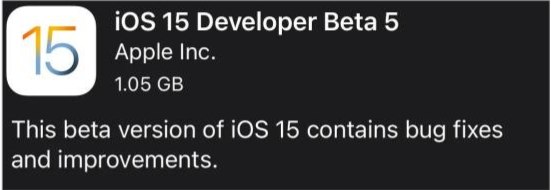 小金苹果手机维修分享如何升级到iOS15.0 beta5 